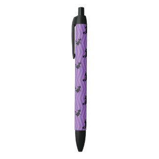 Halloween Witch Pattern Black Ink Pen