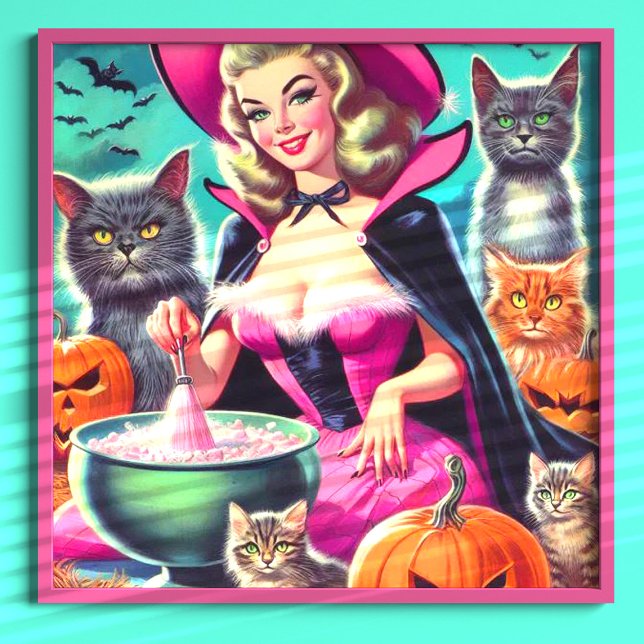 Halloween Witch Pin-up Poster (Creator Uploaded)
