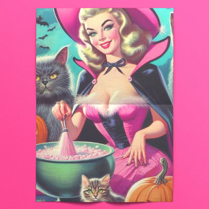 Halloween Witch Pin-up Tissue Paper