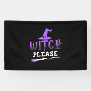 Halloween Witch Please Banner