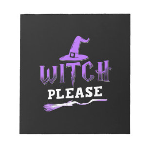 Halloween Witch Please Notepad