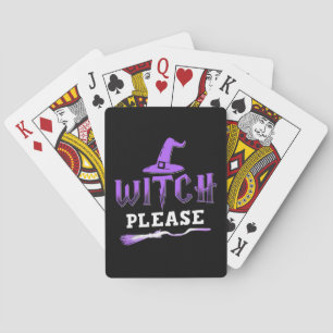 Halloween Witch Please Playing Cards