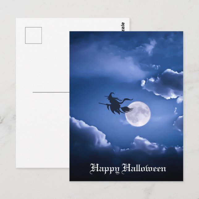Halloween Witch Postcard (Front/Back)