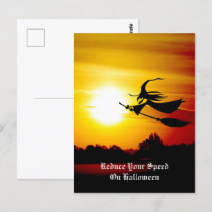 Halloween Witch Postcard
