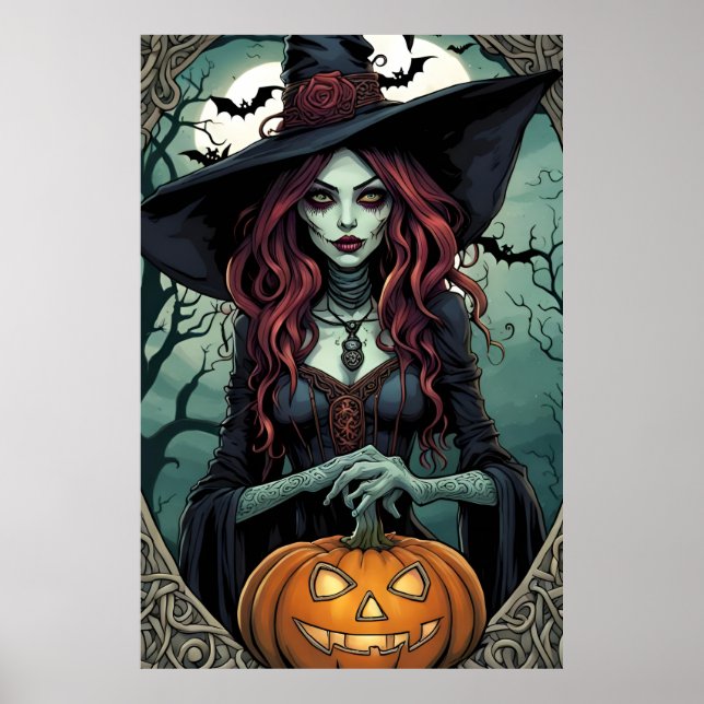 Halloween Witch Poster (Front)