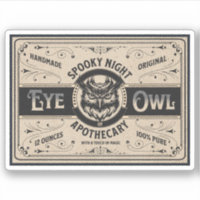 Halloween Witch Potion Apothecary Bottle Label