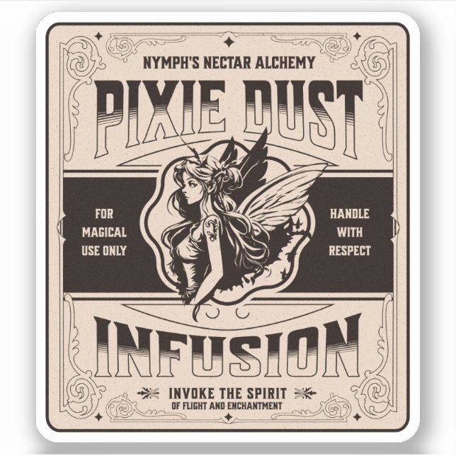 Halloween Witch Potion Apothecary Bottle Label (Front)