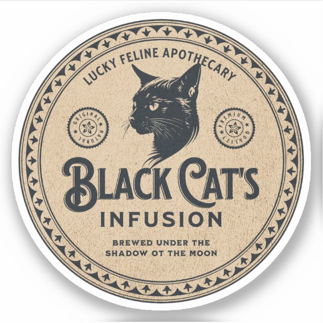 Halloween Witch Potion Apothecary Bottle Label (Front)