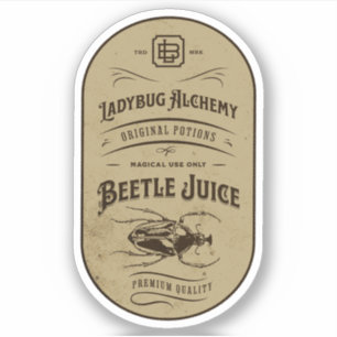 Halloween Witch Potion Apothecary Bottle Label