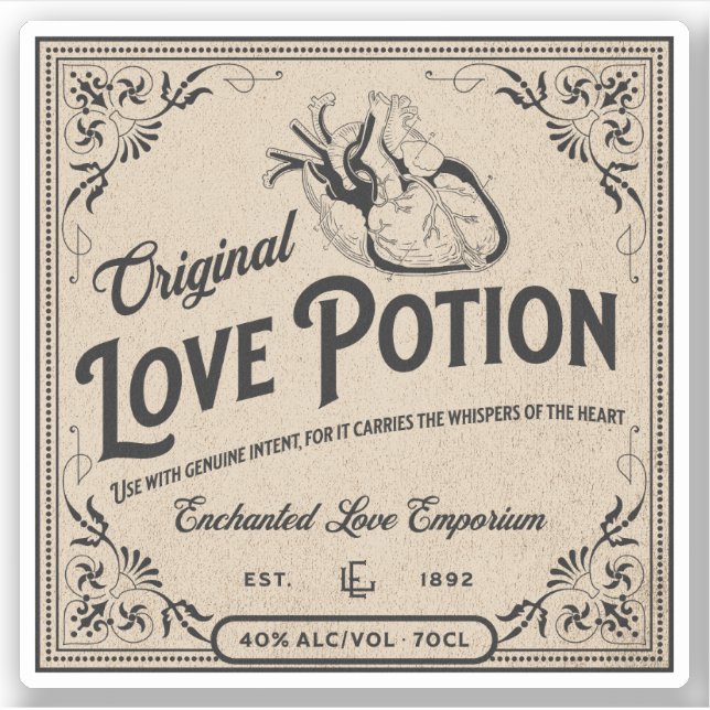Halloween Witch Potion Apothecary Bottle Label (Front)