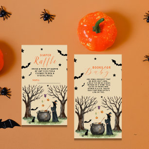 Halloween Witch Potion Baby Shower Books for Baby Enclosure Card