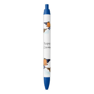 Halloween Witch Pumpkin Flying Broom Pen