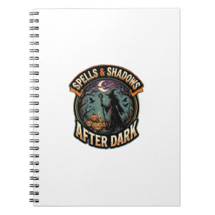 Halloween Witch Pumpkin Night Notebook