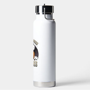 Halloween Witch Pumpkin Vintage Bat Shirt_1 Water Bottle