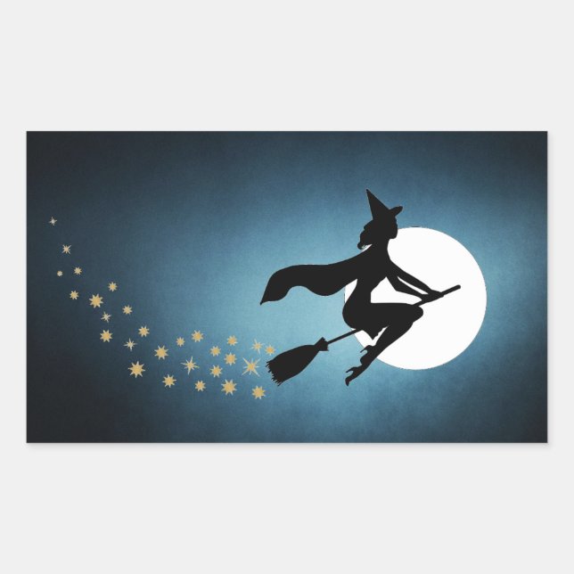 Halloween - Witch Rectangular Sticker (Front)