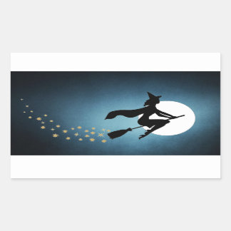 Halloween - Witch Rectangular Sticker