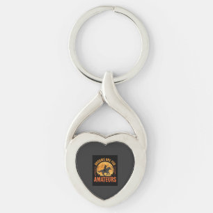 Halloween Witch Rider Horse Brooms Are For Amateur Key Ring