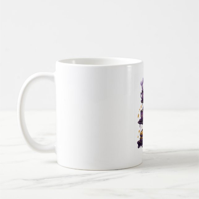 Halloween Witch’s Brew Café Coffee Mug (Left)