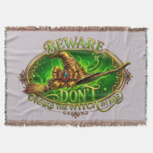 Halloween Witch Saying Cozy All-Year Blanket
