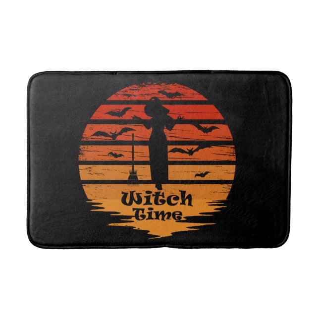 Halloween witch season bath mat (Front)