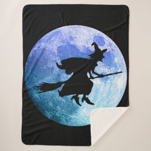 Halloween Witch Sherpa Blanket
