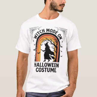 Halloween Witch Shirt Funny Costume Vintage Engrav