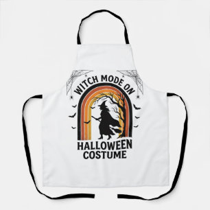 Halloween Witch Shirt Funny Costume Vintage Engrav Apron