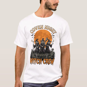 Halloween Witch Shirt Vintage Engraved Coven Night