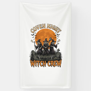 Halloween Witch Shirt Vintage Engraved Coven Night Banner