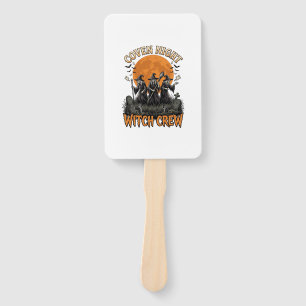 Halloween Witch Shirt Vintage Engraved Coven Night Hand Fan