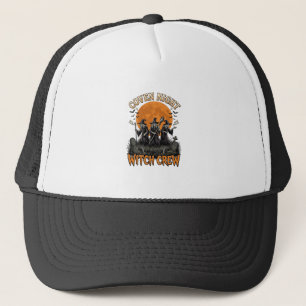 Halloween Witch Shirt Vintage Engraved Coven Night Trucker Hat