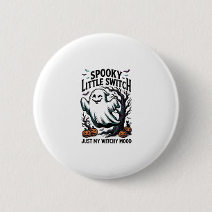 Halloween Witch Shirt Vintage Ghost Humour Design_ 6 Cm Round Badge