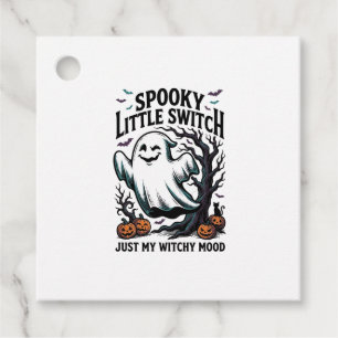 Halloween Witch Shirt Vintage Ghost Humour Design_ Favour Tags