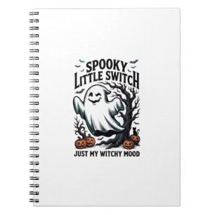 Halloween Witch Shirt Vintage Ghost Humour Design_ Notebook