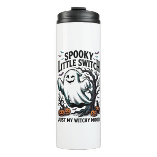 Halloween Witch Shirt Vintage Ghost Humour Design_ Thermal Tumbler