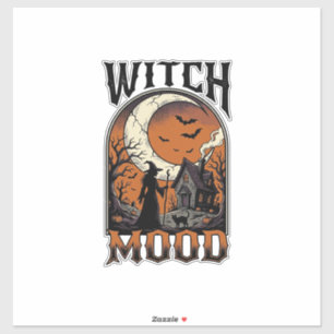 Halloween Witch Shirt Vintage Haunted Moon Design_