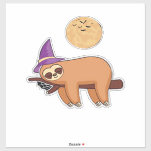 Halloween Witch Sloth Premium T-Shirt