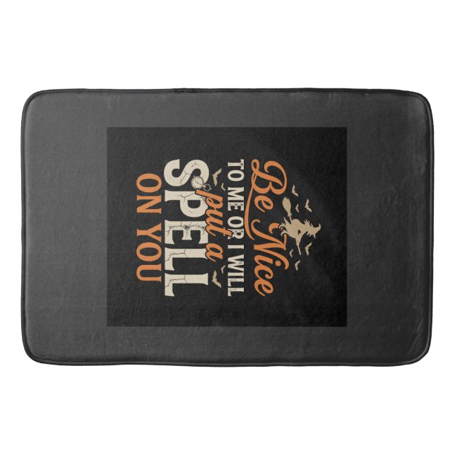 Halloween Witch Spell Graphic_1 Bath Mat (Front)