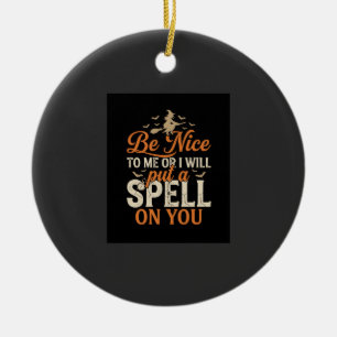 Halloween Witch Spell Graphic_1 Ceramic Ornament