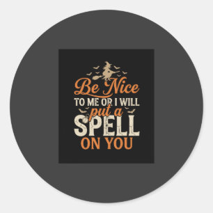 Halloween Witch Spell Graphic_1 Classic Round Sticker