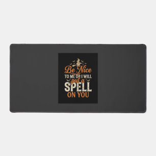 Halloween Witch Spell Graphic_1 Desk Mat