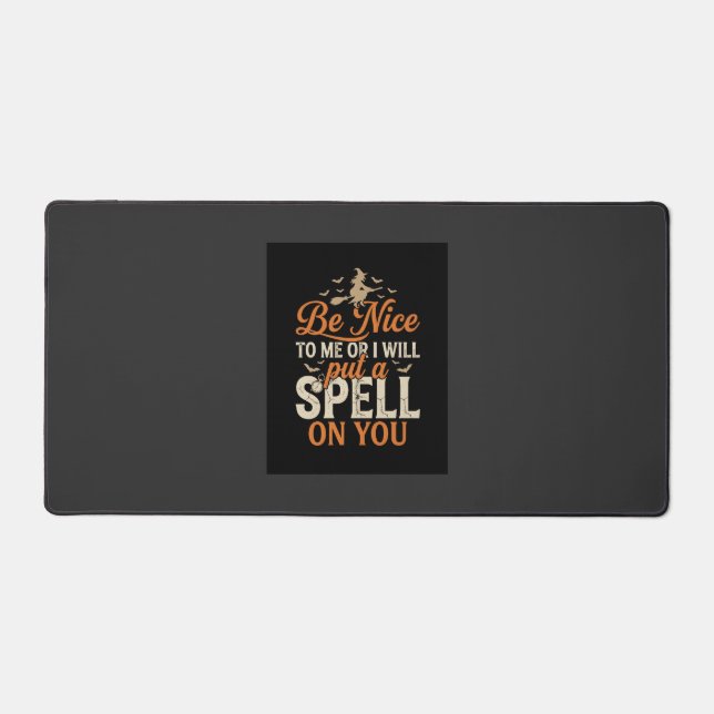 Halloween Witch Spell Graphic_1 Desk Mat (Front)