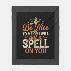 Halloween Witch Spell Graphic_1 Fleece Blanket