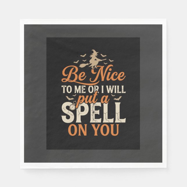 Halloween Witch Spell Graphic_1 Napkin (Front)