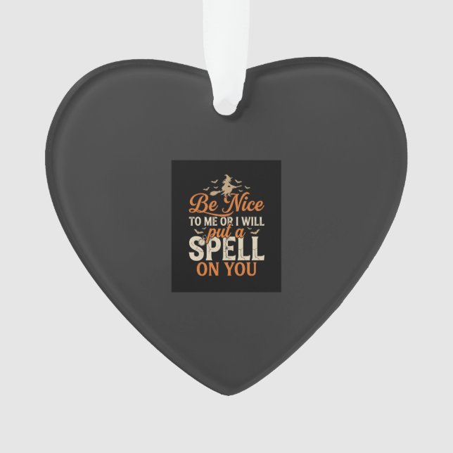Halloween Witch Spell Graphic_1 Ornament (Front)