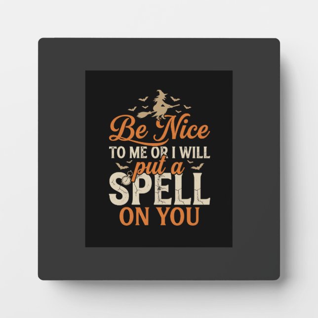 Halloween Witch Spell Graphic_1 Plaque (Front)