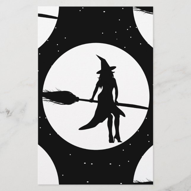 halloween witch stationery (Front)