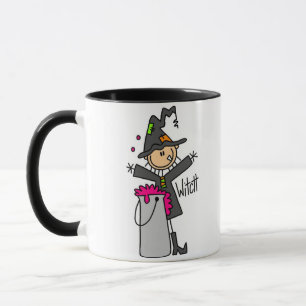 Halloween Witch Stick Figure Mug