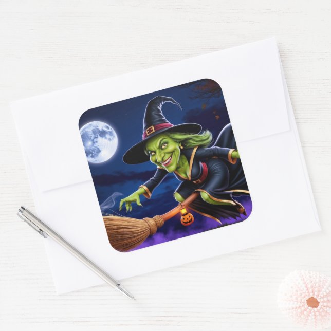 Halloween/Witch Sticker (Envelope)