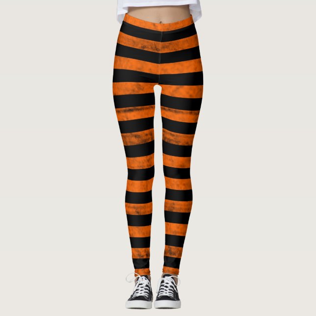 Halloween witch striped leggings (Front)